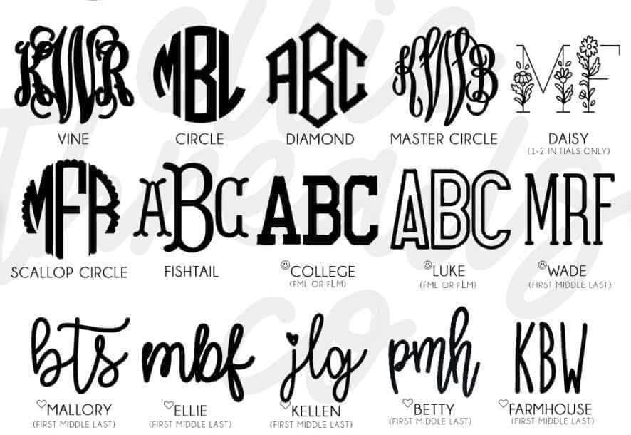 Toddler/Kid Monogrammed Sweatshirts