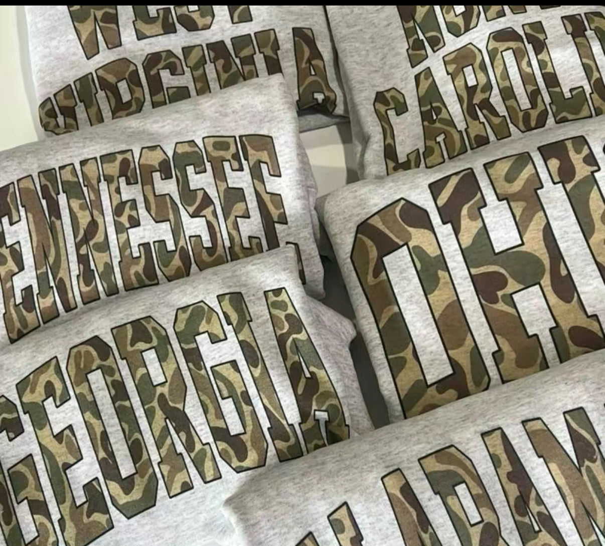 Any Word Camo Sweatshirt