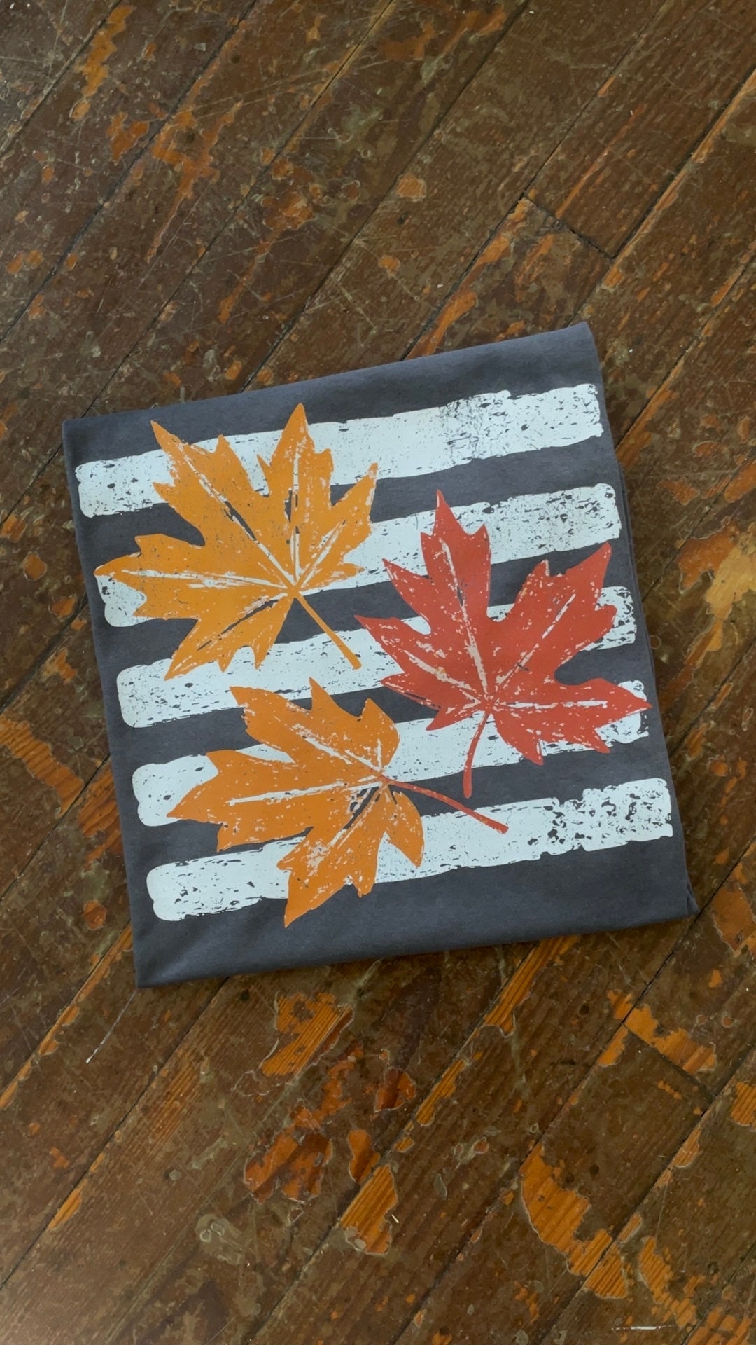 Fall Leaves Stripes