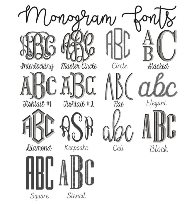 Monogrammed Crewneck Sweatshirts