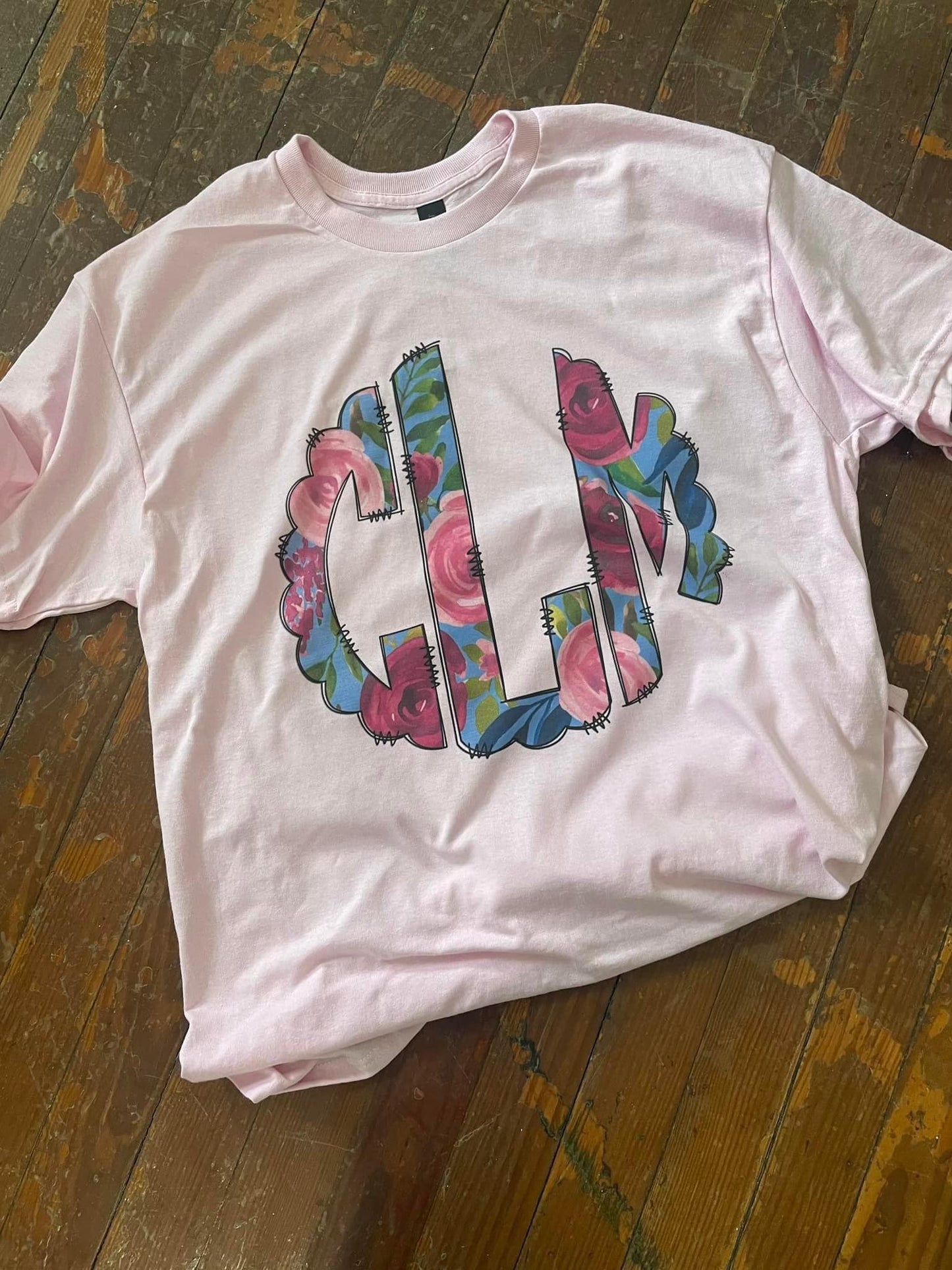 Spring Flower Monogram Tee