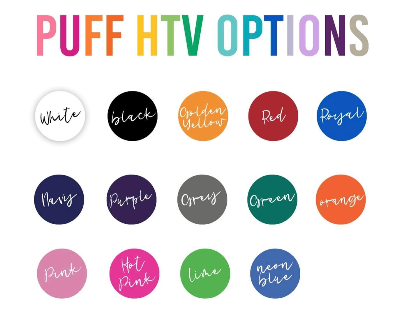 Puff Vinyl Comfort Colors Tee