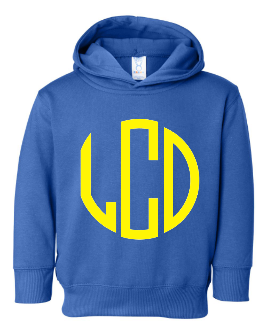 Monogrammed Toddler Hoodie
