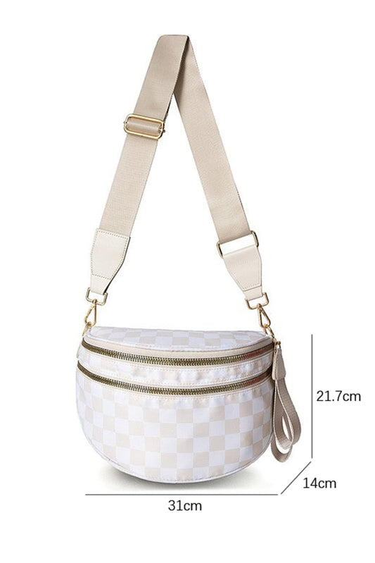 Wide Strap Large Crossbody Bag