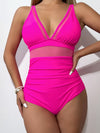 V-Neck One-Piece Swimwear