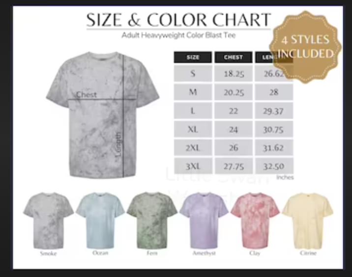 Comfort Color Color Blast Embroidered Tees