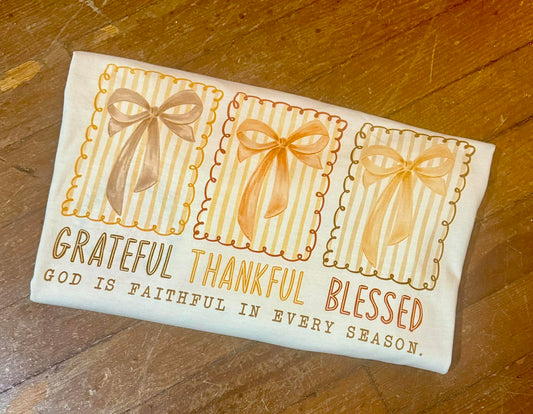 Grateful Thankful Blessed