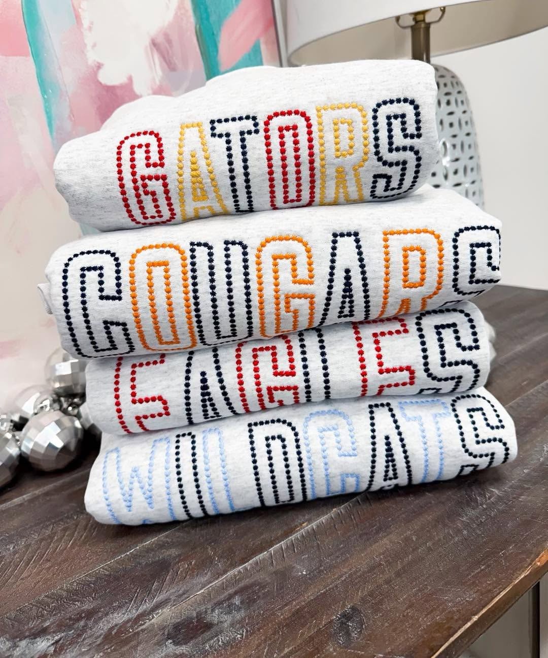 Dot Embroidery Sweatshirt