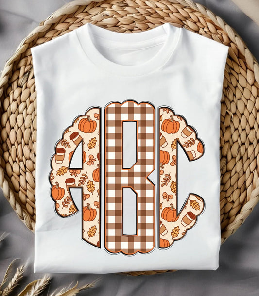 Fall Monogram Tee