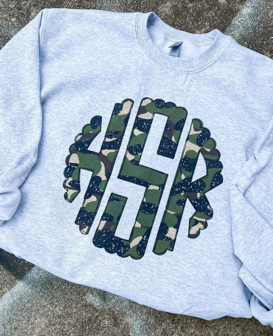 Glitter Camo Sweatshirt