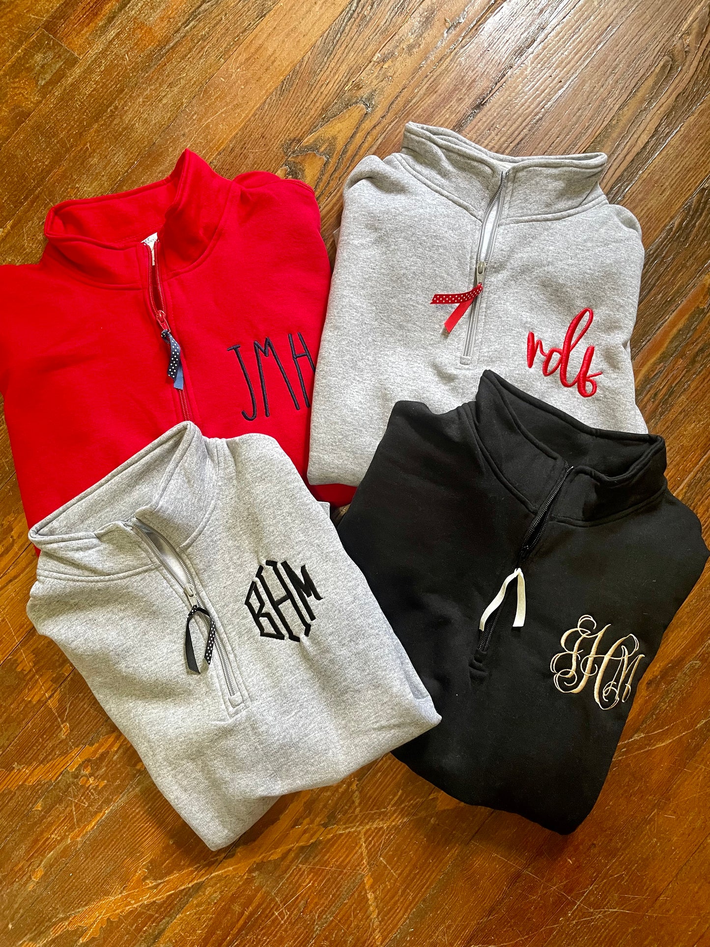 Monogrammed Quarterzip