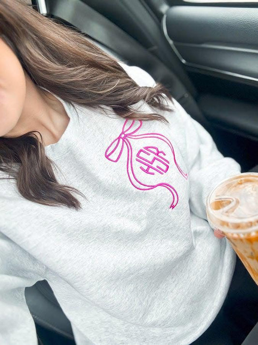 Bow Monogram Sweatshirt