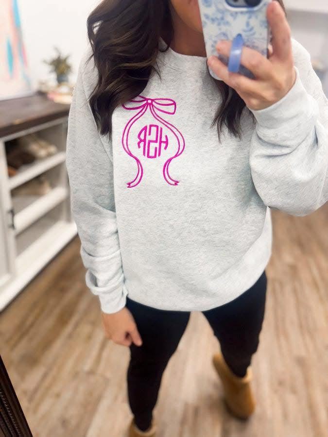 Bow Monogram Sweatshirt