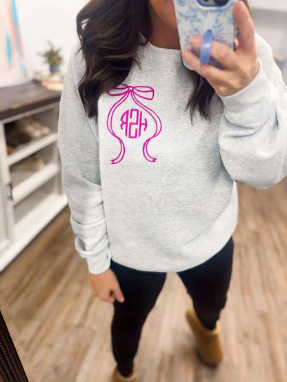 Bow Monogram Sweatshirt