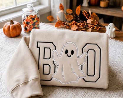 Full Chest Boo/Ghost Sweatshirt
