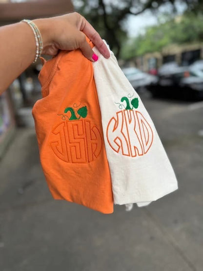 Simple Pumpkin Monogram