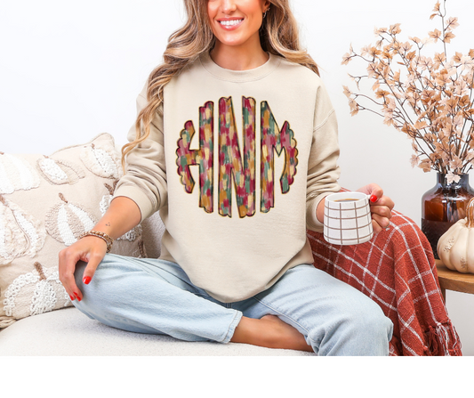 Fall for Me Monogram Sweatshirt