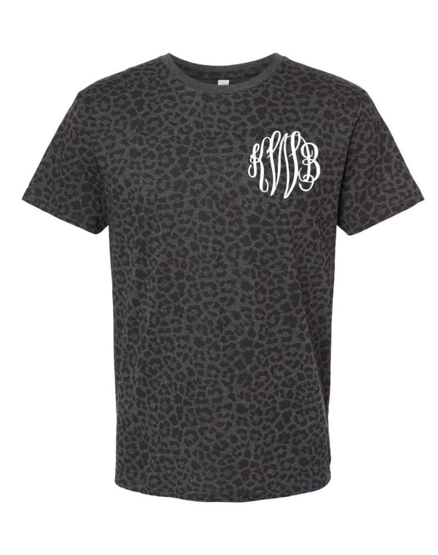 Leopard Print with Monogram!