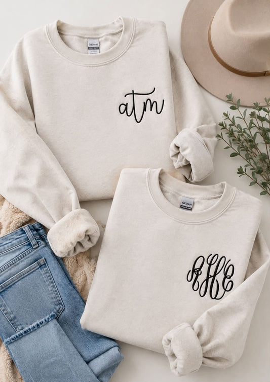Simple Monogram Sweatshirt
