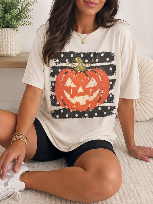 Dot Pumpkin Tee