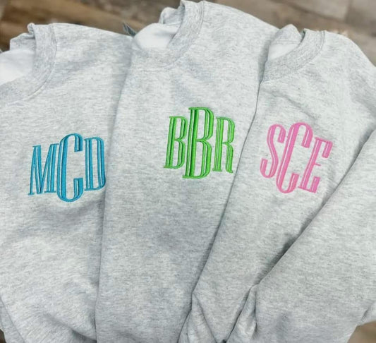 Monogram Sweatshirt (Block)