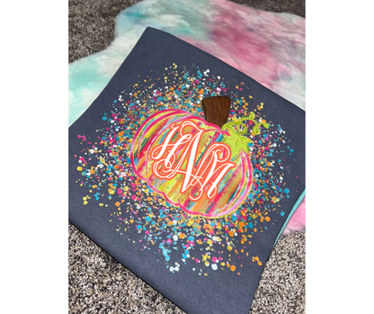 Monogram Pumpkin Tee