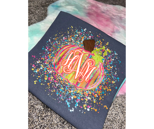 Monogram Pumpkin Tee