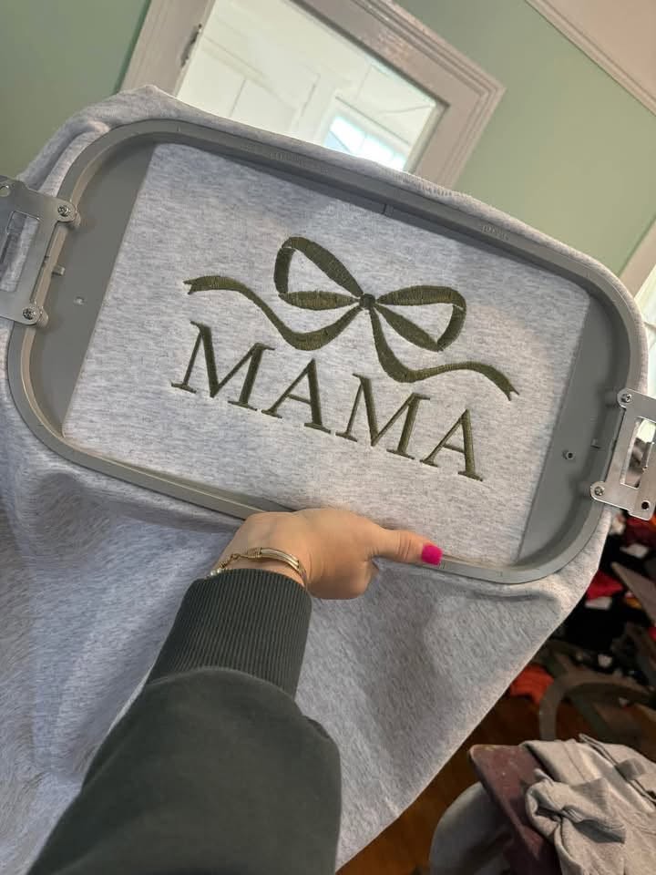 Custom Bow + Word Sweatshirt