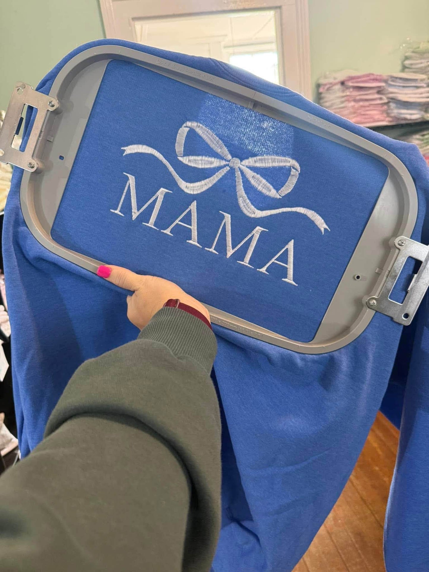Custom Bow + Word Sweatshirt