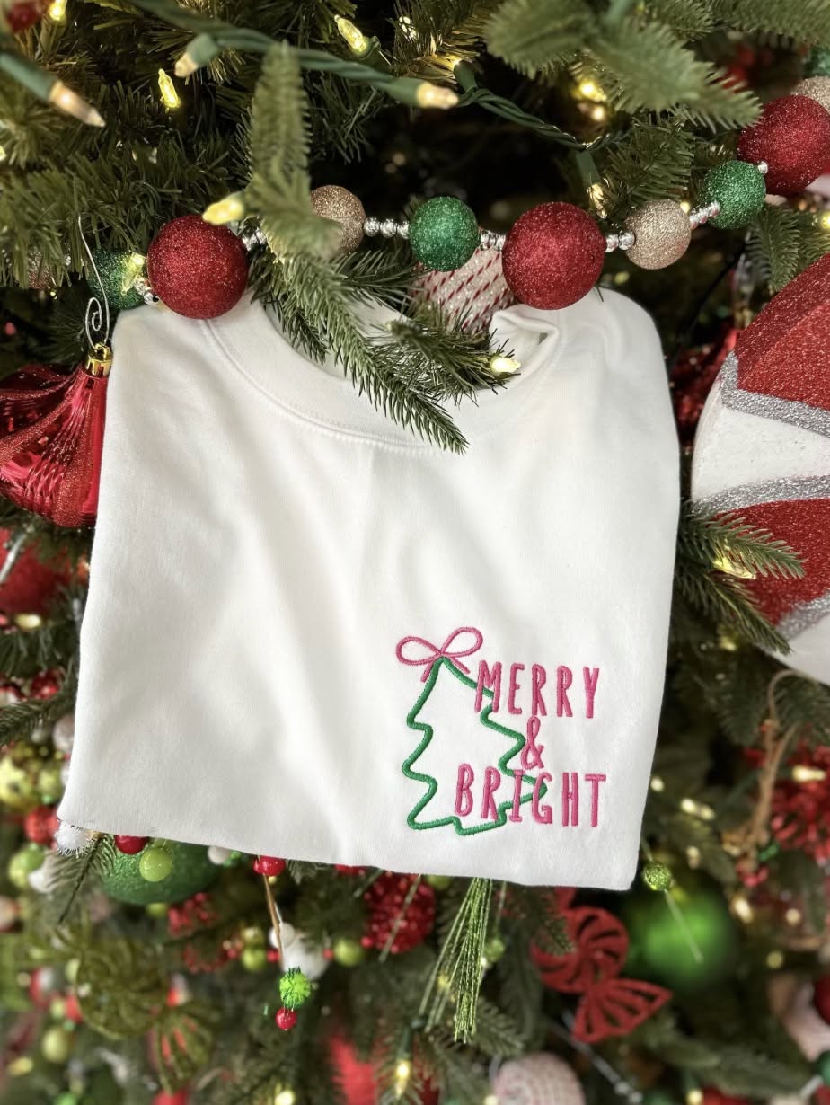 Merry and Bright Embroidery !