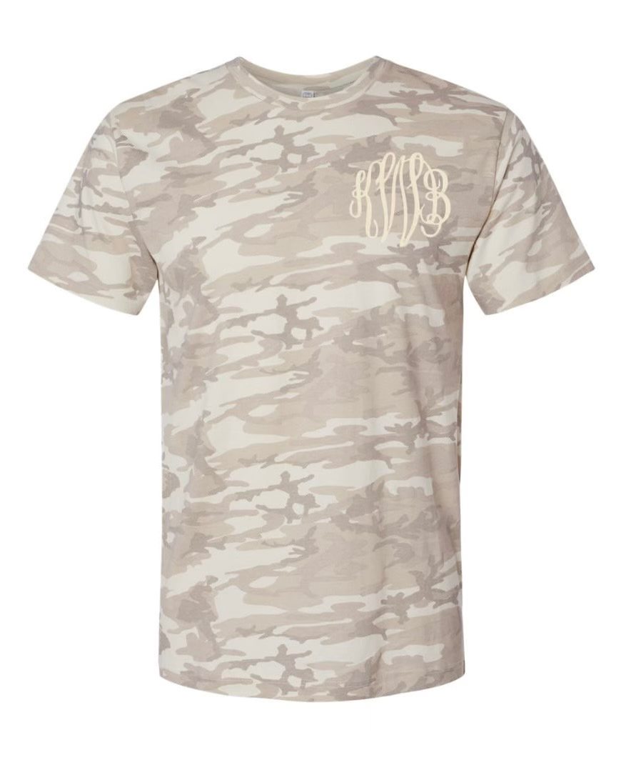 Natural Camo with Monogram!