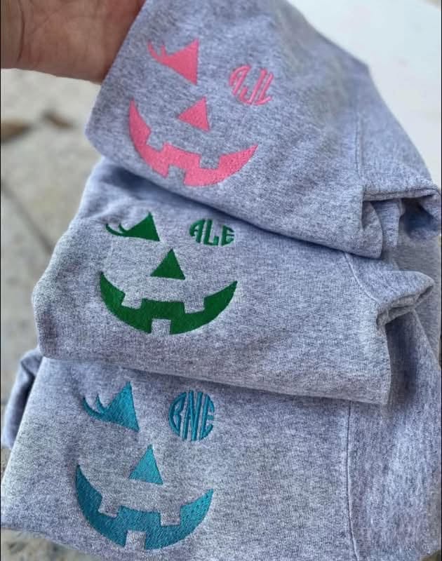 Pumpkin Monogram Sweatshirts!
