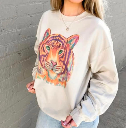 Watercolor Tiger T-Shirt(Adult and Kids)