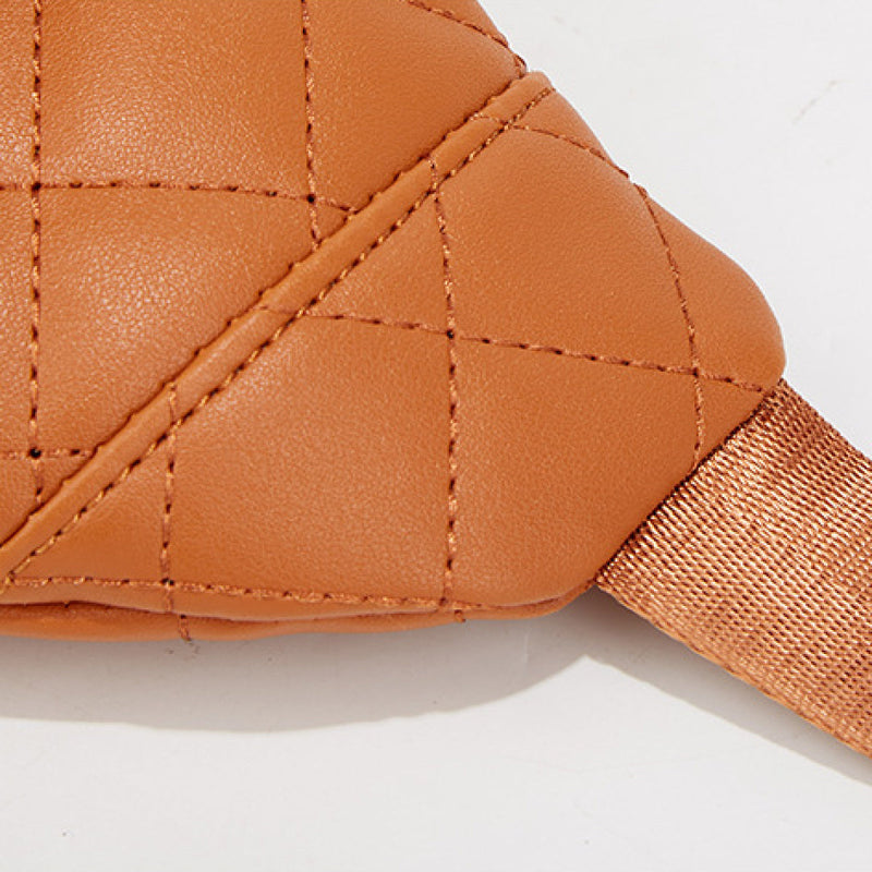 The Amber Bag: Rhombus Pattern Crossbody Waist Bag 3 Colors