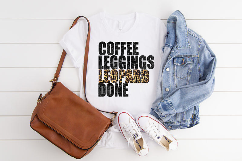 Coffee, Leggings, Leopard, DONE