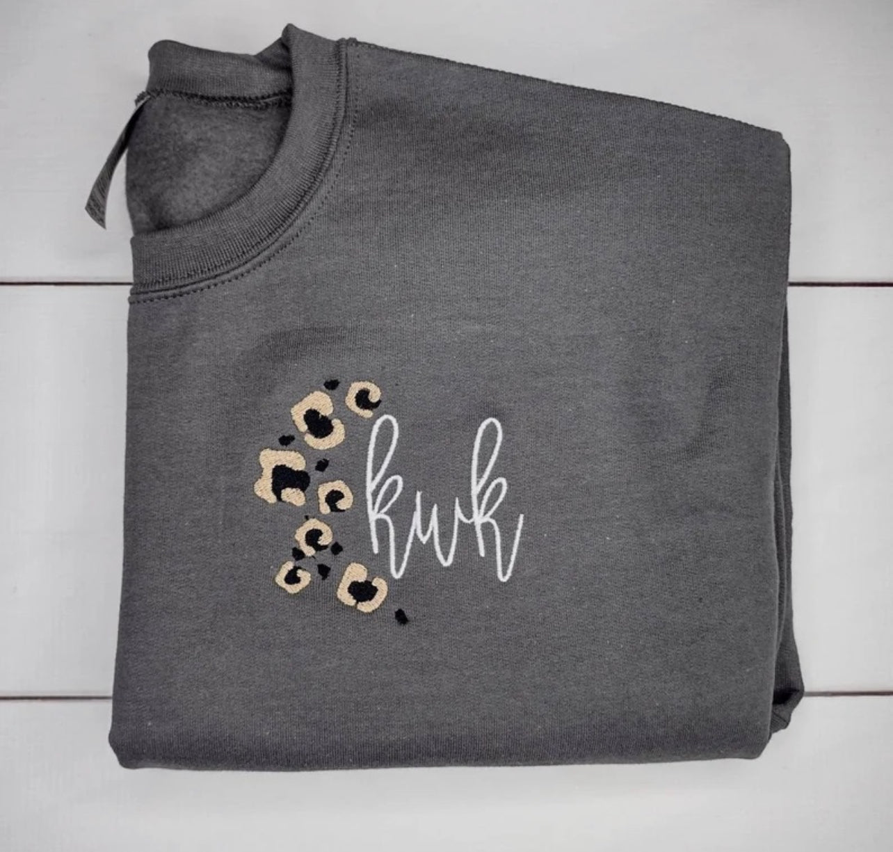 Leopard Monogram Sweatshirt