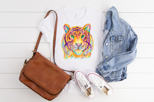 Watercolor Tiger T-Shirt(Adult and Kids)