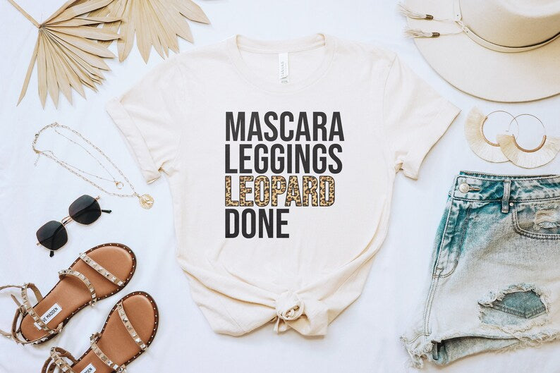 Mascara, Leggings, Leopard, Done